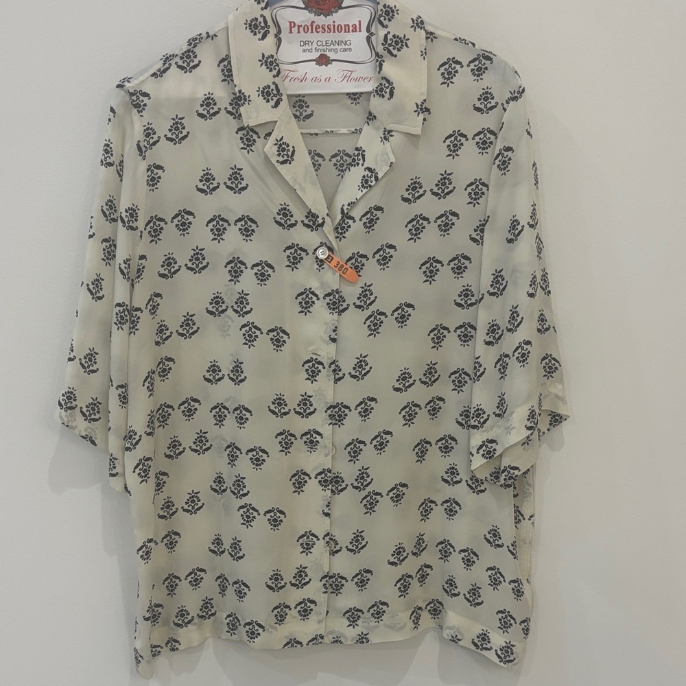 Aritzia Oversized Patterned Blouse